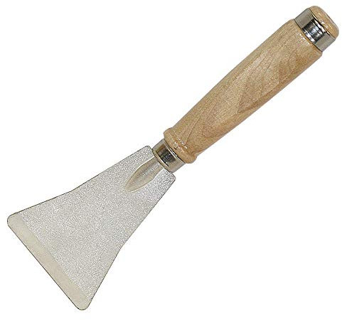 Karl Dahm Beton-Stemmspachtel I Praktische Stemmspachtel mit Holzgriff zum Entfernen von Fliesen- & Kleberresten I Hochwertiges Fliesenleger-Zubehör – 11454