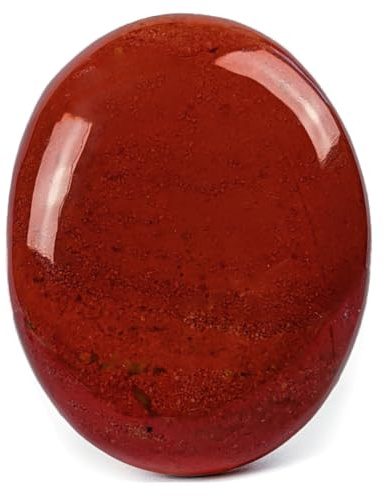 EUSICE - Jaspe Rojo Piedra Natural de Madagascar, Piedra de Palma Vitalidad y la Sensualidad, 100% Artesanal y Hecho a Mano, Cristal Ético para Litoterapia, Bienestar, Meditación y Yoga