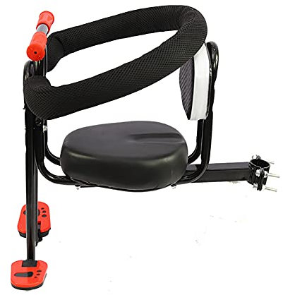 Dance angel Fahrradsitz für Kleinkind mit Lenker Rückenlehne Armlehne Fußstütze Umgeben Komfortabel PU Schaum Wasserdicht Kinder Fahrradsattel Weich für Kinder