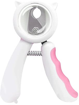 XIXIDIAN Hunde- und Katzen-Nagel-Clippers, sehr einfach zu bedienen - Beste Haustier-Nagelschneider for Tiere, Katzen- und Hundepflege-Supplies Edelstahl & scharf (Color : Pink)