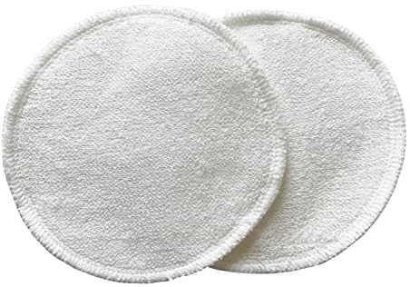 Tigex Waschbare Stilleinlagen | Weiche Baumwolle und Bambus | Bio Baumwollbeutel | 6er Pack, weiß