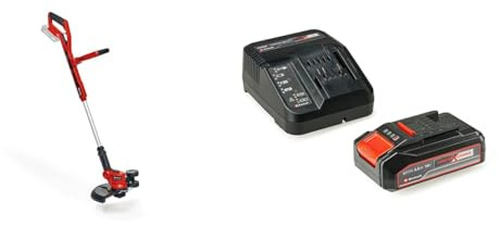 Einhell Akku-Rasentrimmer GE-CT 18/30 Li Power X-Change (18V, Schnittbreite 30 cm, Motorkopf 90° drehbar & neigbar, inkl. Fadenspule, inkl. 2,5 Ah Akku und Ladegerät)