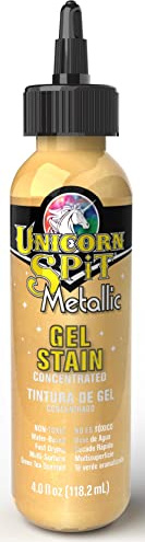 Unicorn Spit Sparkling Wood Stain & Glaze 4oz-Metallic Zeus