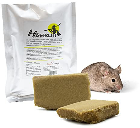 FINCA CASAREJO Attraente di topi e ratti | Hamelin 200g (1 pz) | Prodotto naturale per il controllo dei parassiti | Irresistibile odore e sapore per attirare i roditori e catturarli vivi…