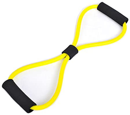 Chest Puller 8 Worte Fitness Yoga Elastisches Band Widerstand TPE Gummibänder Fitness Equipment Expander Workout Übung Zug (Color : Yellow)