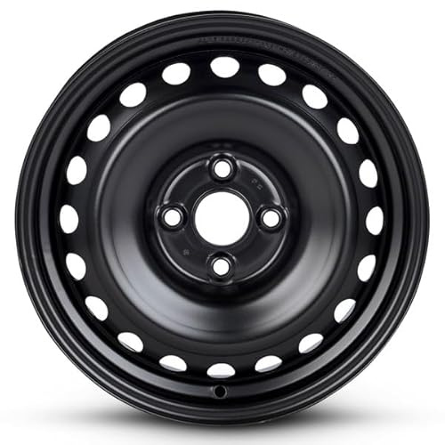 New OEM Replacement Wheel for 2018-2024 Kia Rio 15x5.5 inch Steel Rim Painted Black Fit 185/65R15