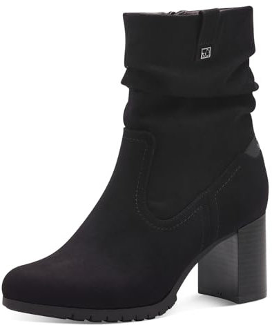 s.Oliver Damen Stiefel mit Absatz Elegant mit Blockabsatz, Schwarz (Black), 39 EU