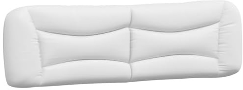 vidaXL Kopfteil-Kissen Hvar Weiß 180 cm Kunstleder