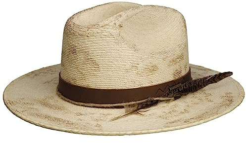 Stetson Mexican Palm Strohhut Western Style Hut 100% Stroh UV-Schutz 40+ Made in Mexico Unisex Frühling Sommer