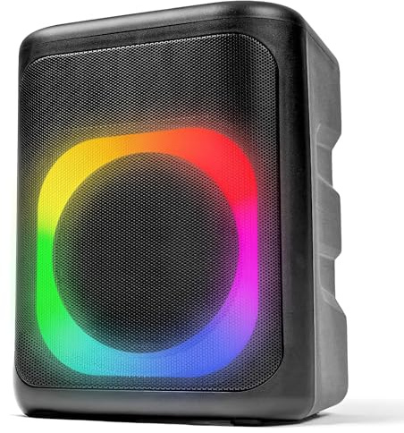 Carry-on Soundtrack Portable Bluetooth Speaker - Dual Microphone Inputs with Dynamic LED Lighting - Outdoor Speaker with Superior Sound and Lightweight Design for Indoor & Outdoor Events