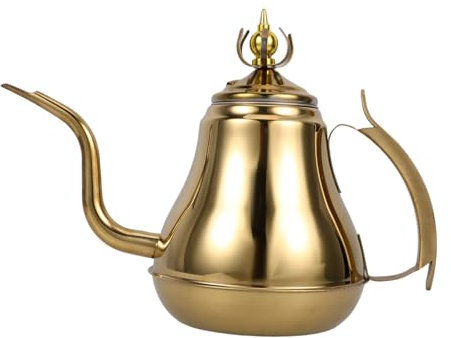 Ciieeo Edelstahl Teekanne Für Herd Mit Sieb Infuser Praktischer Griff Für Sanftes Ausgießen Verschleißfestes Haushaltsutensil Für Blüten Und Früchtetee Schlichte Tischdekoration