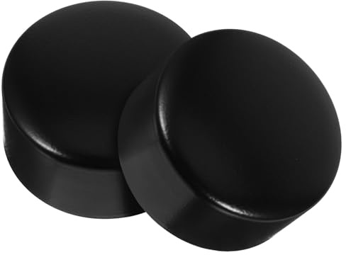 jojofuny Stainless Steel Handrail End Caps 2 Pack 2 Inch Round Banister Covers for Wood and PVC Staircase Railings Protective Handrail Fittings