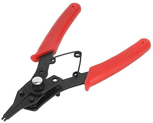 Snap Ring Pliers Set, Lock Ring Pliers 2Pcs Multifunctional 4 in 1 Premium Steel Circlip Plier Combination Set with Heads Ring Pliers for Automotive and Engine Repair