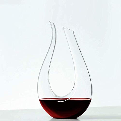 DEFBOW Decanter per calici da Vino Decanter per Whisky in Cristallo 100% Senza Piombo Decanter per Vino Rosso Decanter Veloce Decanter per Vino Versatore Bottiglia per Vino Creativa Set Decanter p
