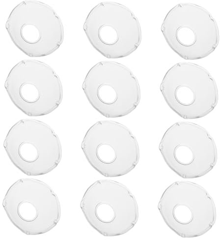 HOLIDYOYO 12pezzi Portacandele Antigoccia Per Trasparenti Protezione Per Cera e Decorazione Ristoranti e Hotel