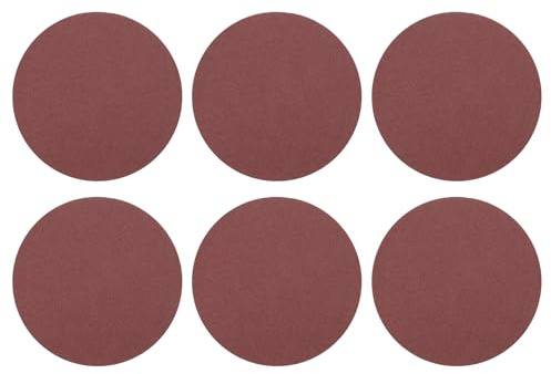 QUARKZMAN 30 Pcs 180mm 7 Pouce Disques de Ponçage 100 Grit Papier Abrasif à Crochets et Boucles Pads pour Ponçeur Orbital Aléatoire pour Travail du Bois Automobile Métal
