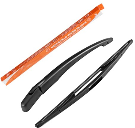 Auto Heckscheibenwischer Schwarz, Heckwischer Scheibenwischer mit Wischerblatt Hinten Kompatibel mit Dacia Sandero 2008-2012 Länge: 370mm/405mm