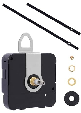 MakerTick XXL Quarzuhrwerk mit hohem Drehmoment – Für große Wanduhren (Ø 55–70 cm) – Extra Langer Schaft & 250 mm Zeiger-Set – Ideal als Ersatz-Uhrwerk oder Reparatur-Set – Batteriebetrieben