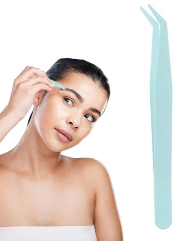 Pince À Cils - Pinnce À Épiler À Volume Incurvé En Acier Inoxydable De Sécurité 8 G | Pince À Épiler Portable Pour Extensions De Faux Cils, Améliorez Vos Yeux Avec Un Look Charmant.
