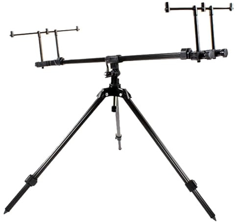 BAT-Tackle Tri Clops Rodpod Tripod Dreibein Rutenhalter, Schwarz