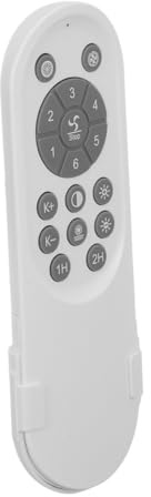 Gadpiparty Telecomando Ventilatore Soffitto Bianco in Plastica Funzione Timer e Basso Consumo, Controllo Elegante e Moderno per Lampada e Velocità Ventilatore
