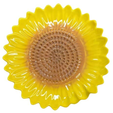 platos Rallador Ceramica, 13,5 Cm platos Rallador De girasoles Para Tomate Y Ajo, Garlic Grater Plate, Utensilio De Cocina