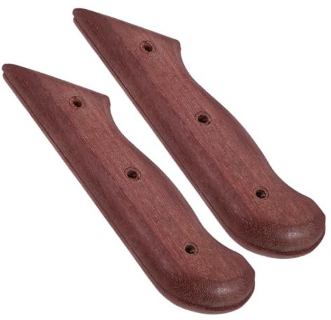 SEWACC 2 Pièces Poignée de Couteau en Bois pour Remplacement, Design Ergonomique, Améliore la Stabilité Prise, pour Réparation et Usage en Extérieur