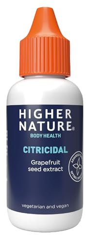 Higher Nature - Citricidal Grapefruit Seed Extract - Digestive Support - Made with Grapefruits - Gluten Free - Vegetarian & Vegan - 100ml