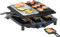Steba Made in Germany Raclette, Antihaft-Druckguss-Grillplatte, Natursteingrillplatte, 8 emaillierte Pfännchen, Grillfläche insgesamt 29 x 29 cm, RC 4 Plus
