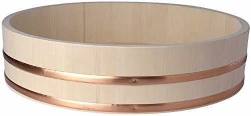 Hangiri 半切 Holzschüssel für Sushi Reis Ø 72 cm/H 16 cm Holzbottich