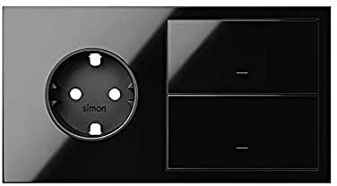 Simon 10020204-138 interruptor de luz Negro