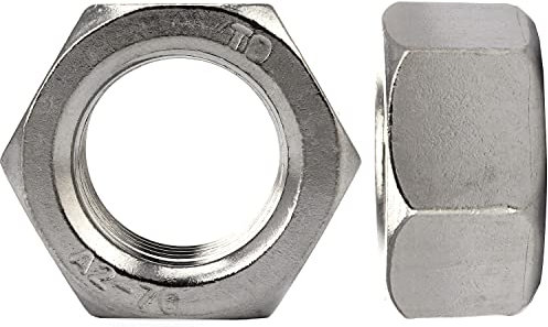 OPIOL QUALITY® Edelstahlmuttern DIN 934 / ISO 4032 M22 aus Edelstahl A2 V2A (2 Stück) Sechskantmuttern Mutter Schraubenmutter Sechskant-Mutter Rostfrei Muttern