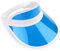 Unisex 80s Style Retro Neon Sun Visor Hat Headband Cap Golf Tennis Stag Poker Party (Blue)