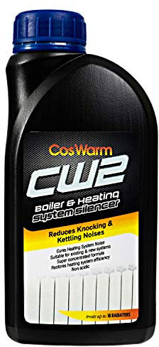 CosWarm CW2 Central Heating System & Boiler Silencer – Treats Up to 18 Radiators - Radiator Noise Reducer – Reduces Boiler Noise - Underfloor heating