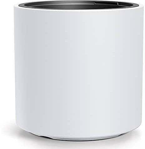 Weißes Pflanzgefäß mit Behälter, HEOS Kollektion, 46,8 x 46,8 x 45 cm