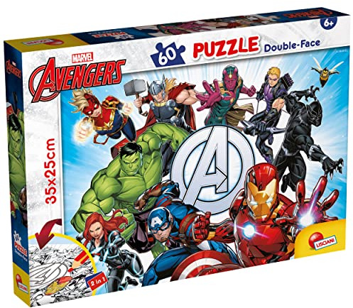 Liscianigiochi 99658 Lisciani Giochi Marvel Puzzle DF M-Plus 60 Avengers