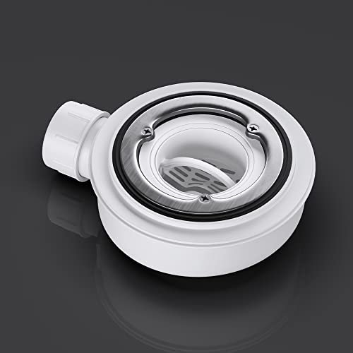 doporro Ablaufgarnitur für Duschwanne, Duschablauf für Duschtasse mit Ablaufloch von Durchmesser 90 mm, Geruchverschluss mit Haarsieb, hohe Ablaufleistung AL06