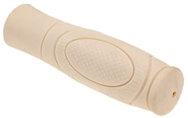 1 Stück Fahrrad Lenker Griff 125 mm Lang Steckgriff Rund rutschfest Creme