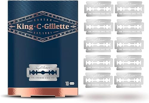 King C Gillette Lamette da barba, 10 Lame (made in Russia)