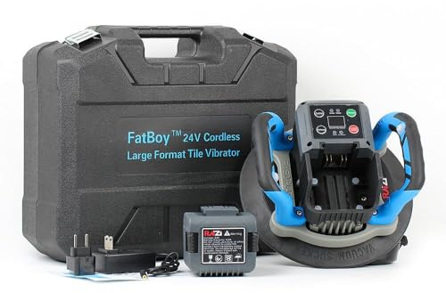 Raizi FatBoy 24 V professioneller großformatiger Fliesenvibrator, Boden- und Wandvibrationswerkzeug, maschinelles Nivellieren, Verlegen von Fliesenvibrationswerkzeugen