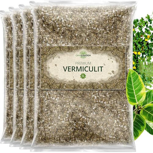 ORAGARDEN Vermiculite für Pflanzen und Garten – 12L Substrat für Zimmerpflanzen, Hydrokultur, Pilzzucht – Bodenverbesserer & Feuchtigkeitsspeicher