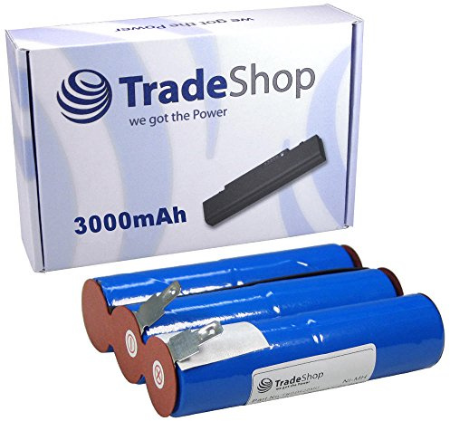 Trade-Shop NI-MH Akku 7,2V 3000mAh kompatibel mit Gardena 40773 Geb 02510-00.630.00 02510-00, kompatibel mit Bosch AHS 18 Accu 0600832503