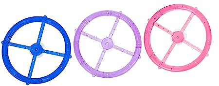 OFFSCH 3stücke Teiliges Windspiel DIY Bunte Leichte Pp Windspielringe Langlebig Für Garten Deko Und Handwerk Ohne Dichtung Für Kreative Bastelprojekte