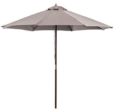 NOALED 3,0 m Sonnenschirm, großer Gartenschirm aus Aluminium, Sonnenschutz, leicht, stabiler Schutz für Strand/Pool/Terrasse/Außenzelt