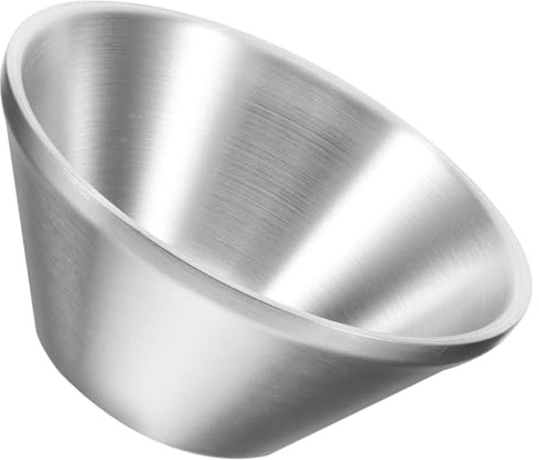 BELLIFFY Bol à Raser en Acier Inoxydable Surface Lisse et Confortable Grosse Capacité pour Hommes pour Salons et Familles