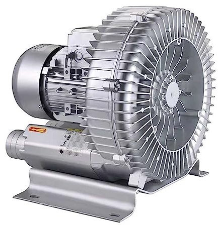 Ventilateur industriel Ventilateur centrifuge à haute pression de ventilateur de vortex, pompe à air de vortex de ventilateur puissant industriel de 90W-200W, aérateur d'étang de poissons de pompe à v