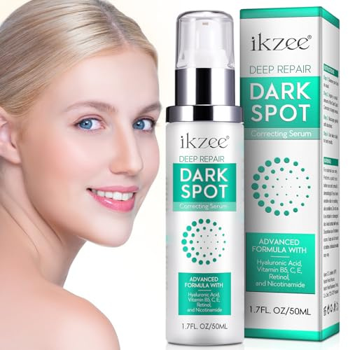 Rimuovi macchie scure per il viso - Crema viso per la cura della pelle con acido ialuronico, vitamina B5, C, E per lentiggini e pelle Rimuovi macchie scure Illumina la pelle