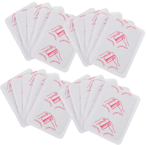 Compresas Térmicas para Aliviar el 20piezas Blanco | Adhesivas, para Abdomen y Espalda, Uso en Invierno y Menstruación, con Hierro y Carbón Activado