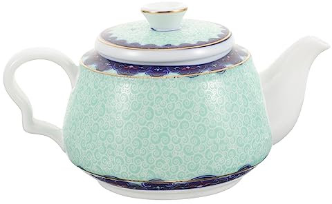 IMIKEYA Bollitore in Ceramica Filtraggio Integrato Teiera Vintage Con Manico Bollitore Da Tavolo in Ceramica Teiera Da Viaggio