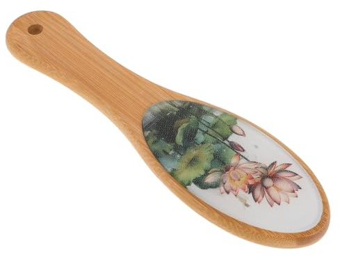 Gogogmee Piedi Nano Vetro Con Manico Bambù Strumento Pedicure Raschietto Cura Piedi Esfoliante Rimozione Duroni